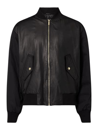 Versace Jeans Couture Bomber aus Leder (black) online kaufen